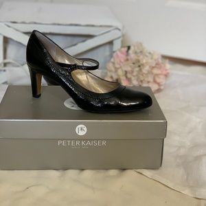 Peter Kaiser Black Leather Heels